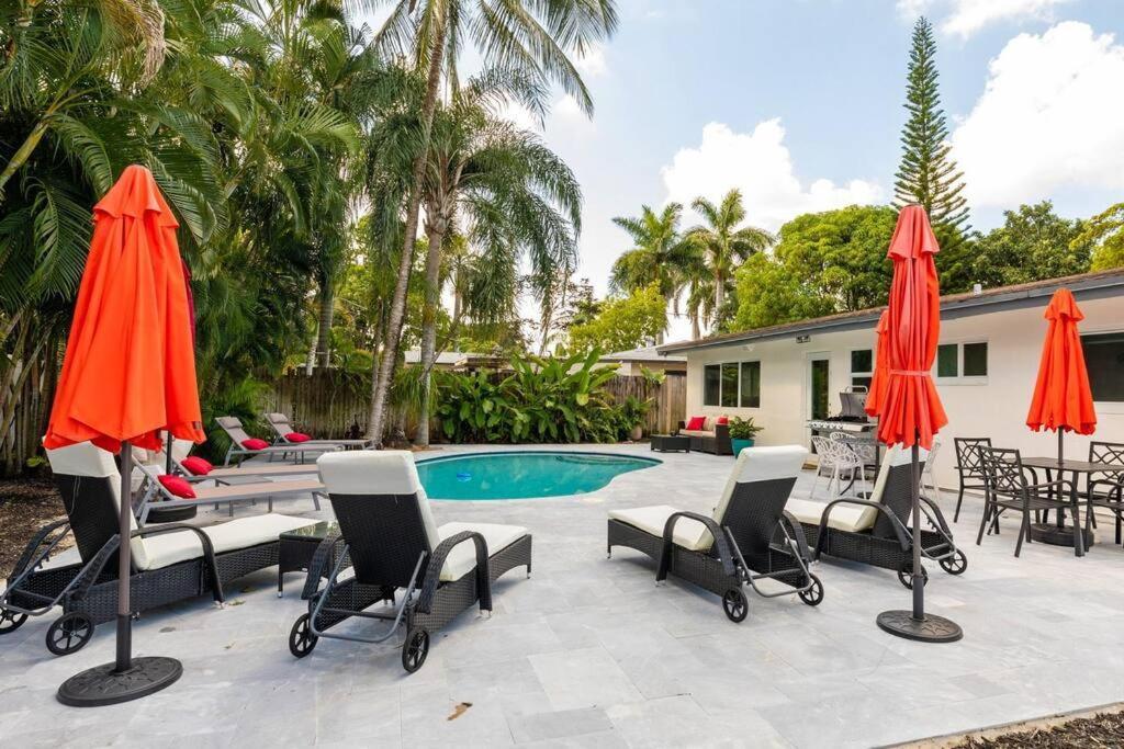Private Oasis With Pool Near Beaches, Dining & Las Olas Fort Lauderdale Dış mekan fotoğraf